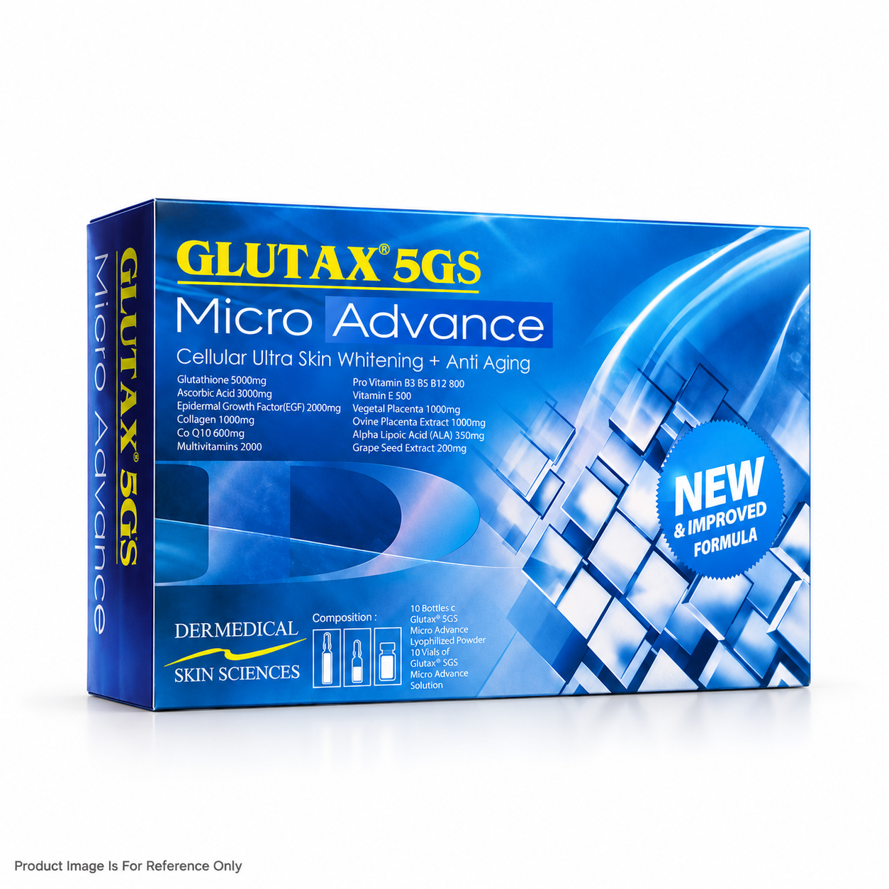 Glutax 5gs Micro Advance 5000mg Glutathione Injection