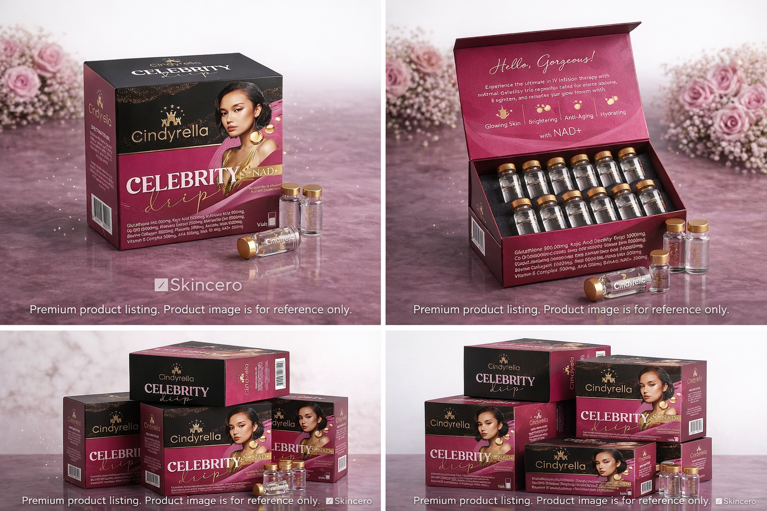 Cindyrella Celebrity Drip with Nad+ Glutathione Injection