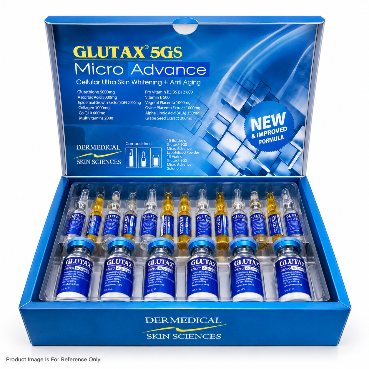 Glutax 5gs Micro Advance 5000mg Glutathione Injection