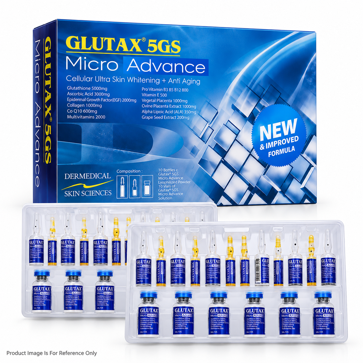 Glutax 5gs Micro Advance 5000mg Glutathione Injection