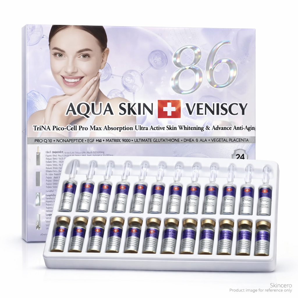 Aqua Skin Veniscy 86 Pico Cell Glutathione Injection - Purple Box