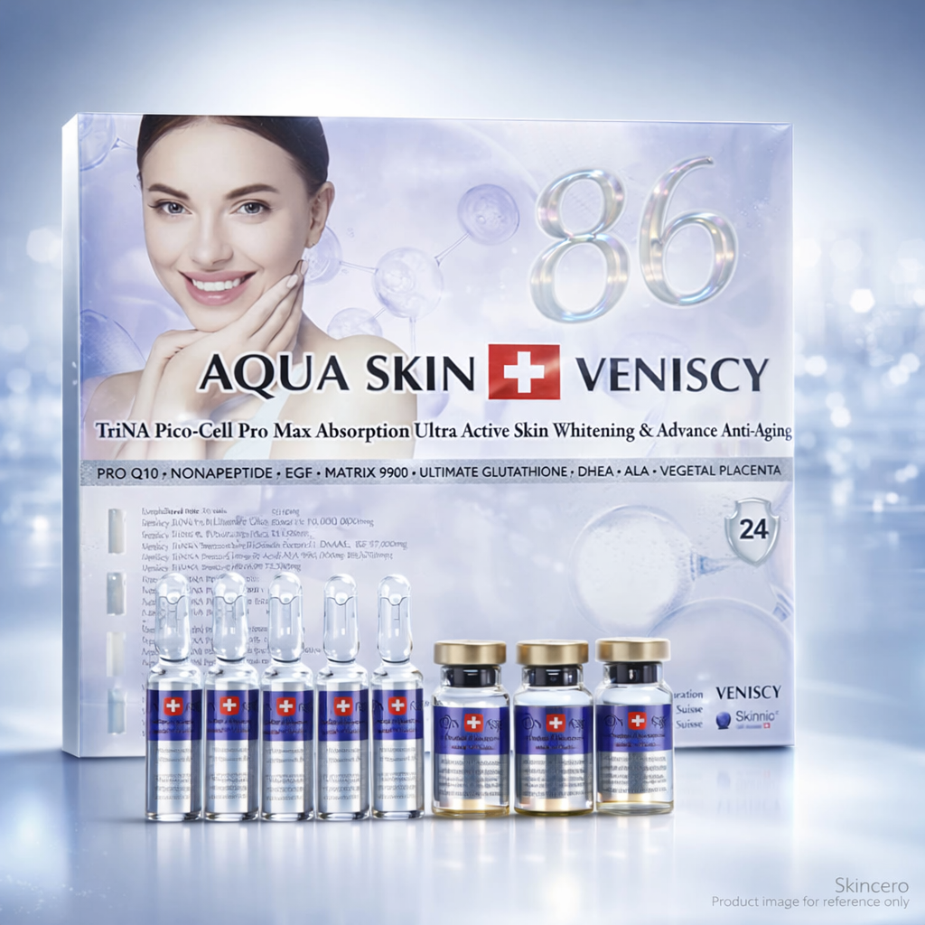 Aqua Skin Veniscy 86 Pico Cell Glutathione Injection - Purple Box