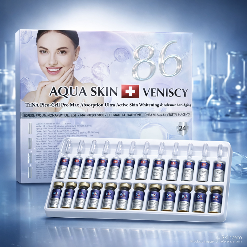 Aqua Skin Veniscy 86 Pico Cell Glutathione Injection - Purple Box