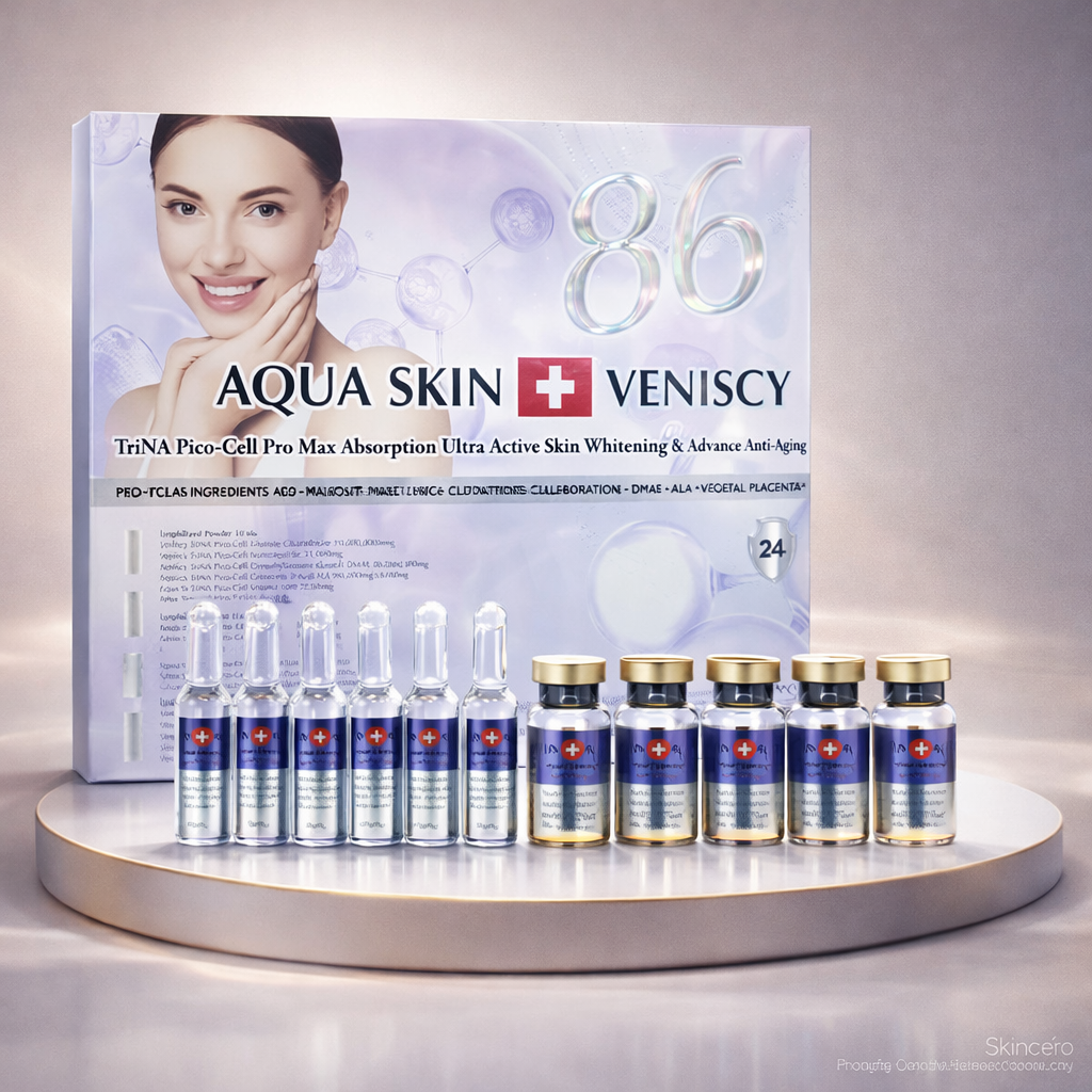 Aqua Skin Veniscy 86 Pico Cell Glutathione Injection - Purple Box