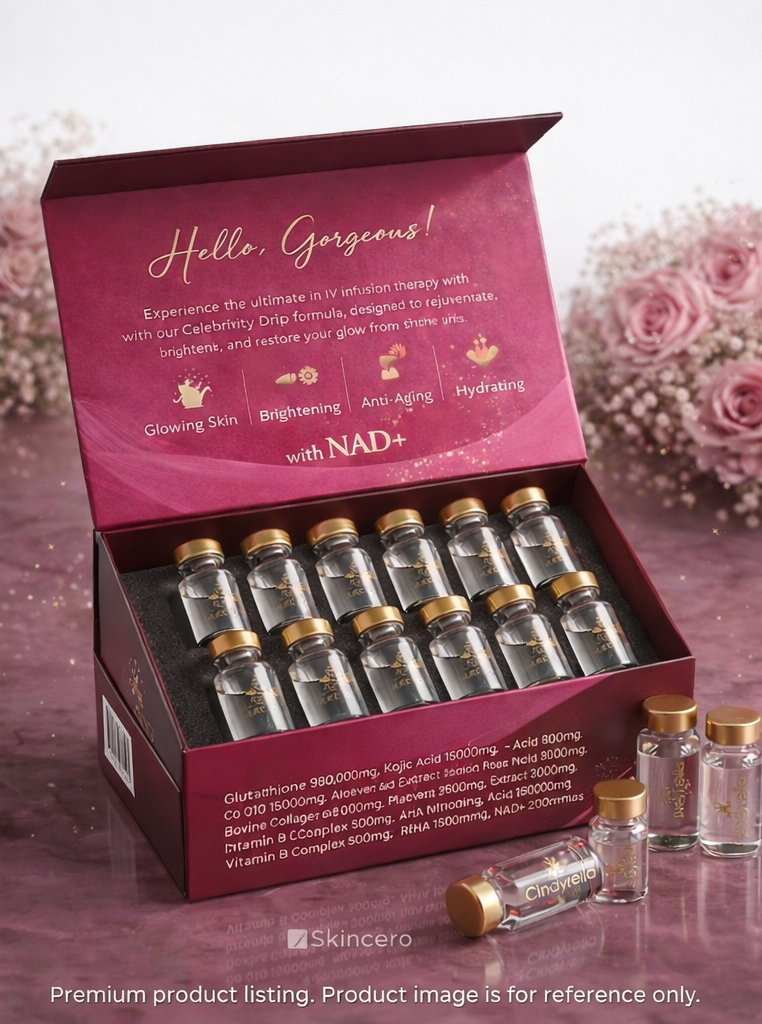 Cindyrella Celebrity Drip with Nad+ Glutathione Injection