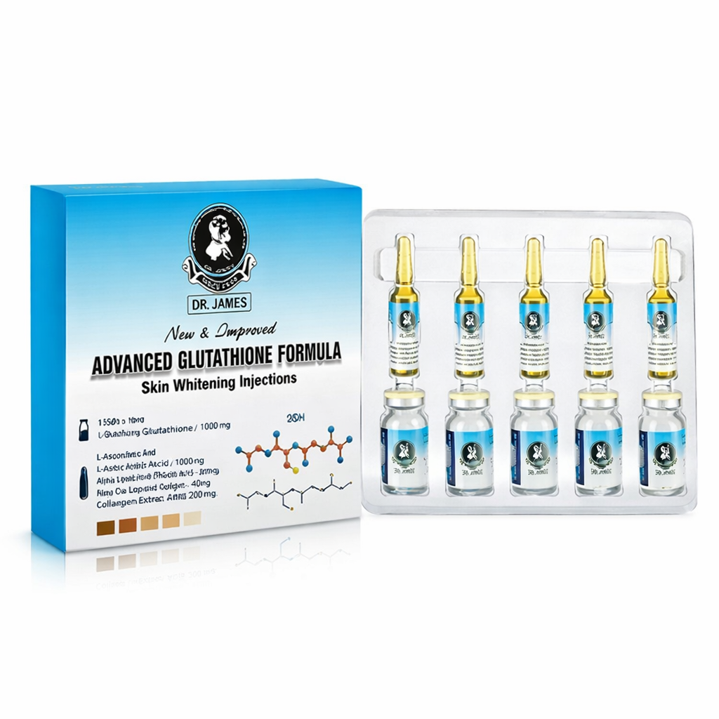 Dr James Glutathione Skin Whitening Injection 1500mg - 10 Sessions