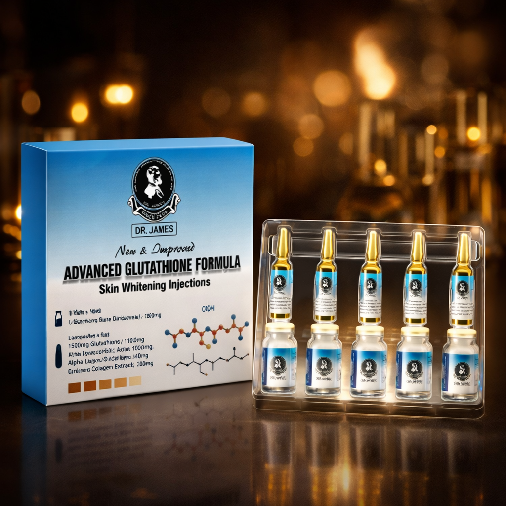 Dr James Glutathione Skin Whitening Injection 1500mg - 10 Sessions