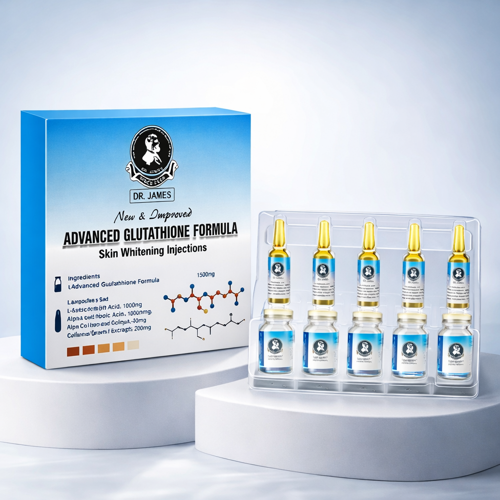 Dr James Glutathione Skin Whitening Injection 1500mg - 10 Sessions
