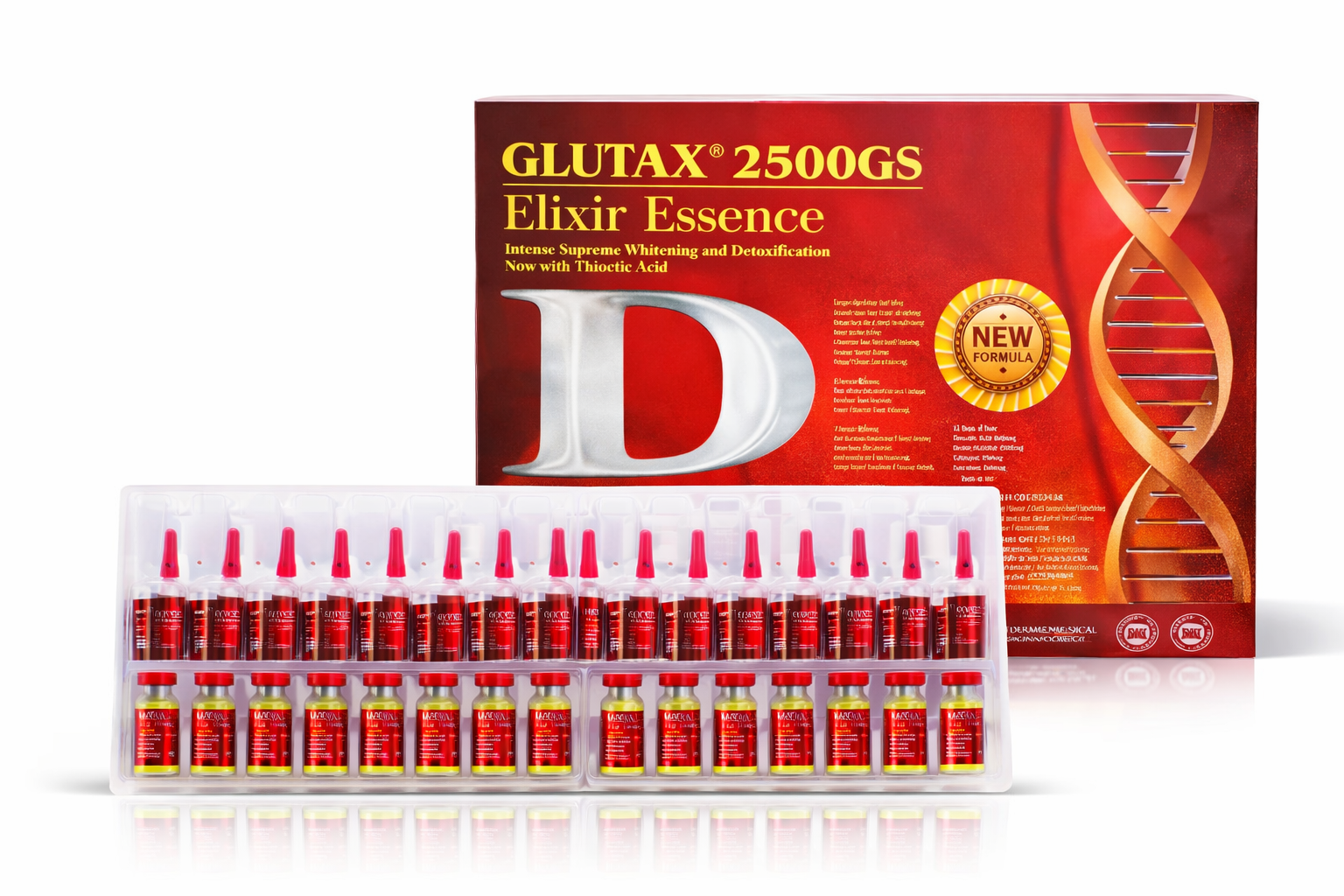 Glutax 2500gs Elixir Essence 2500G Glutathione Injection