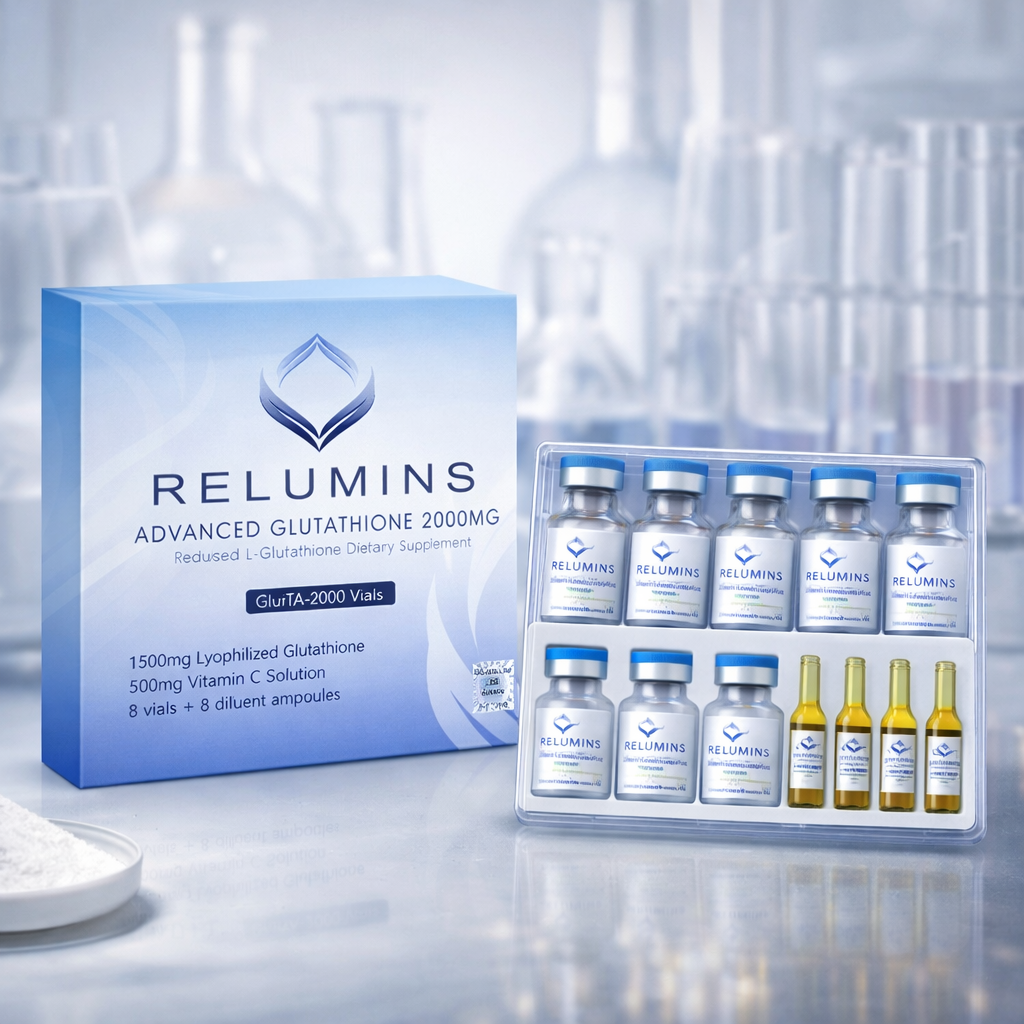 Relumins 2000mg Advanced Glutathione Injection With Glutathione Booster